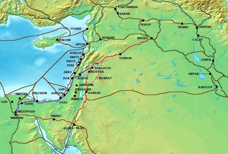 Ancient Levant trade routes