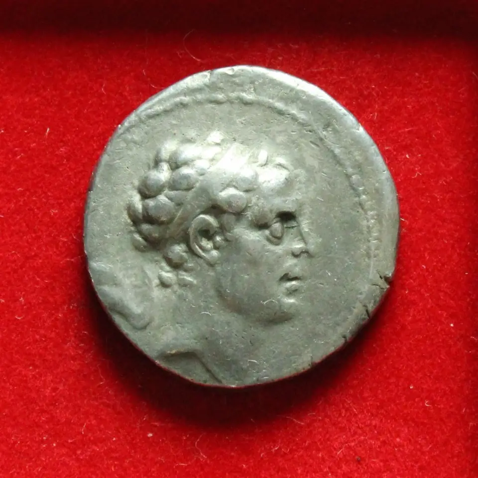 A silver coin of Antiochus IV
