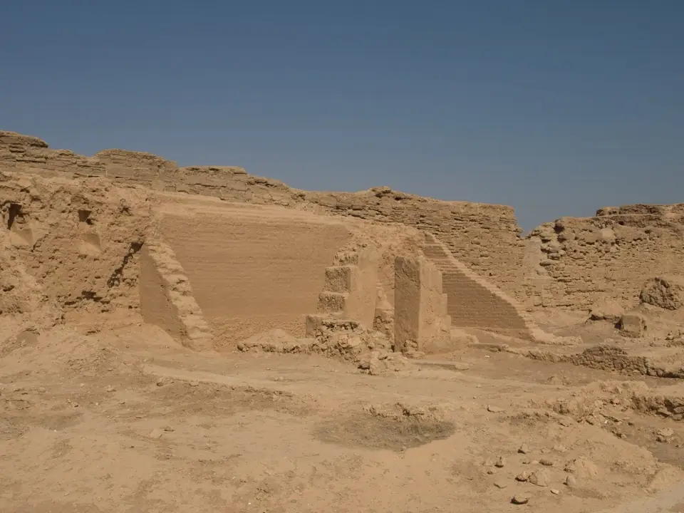 The house-church ruins at Dura-Europos