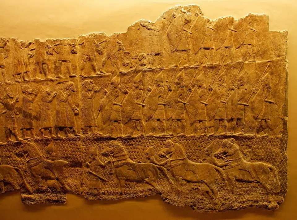 The Lachish siege relief from an Assyrian palace