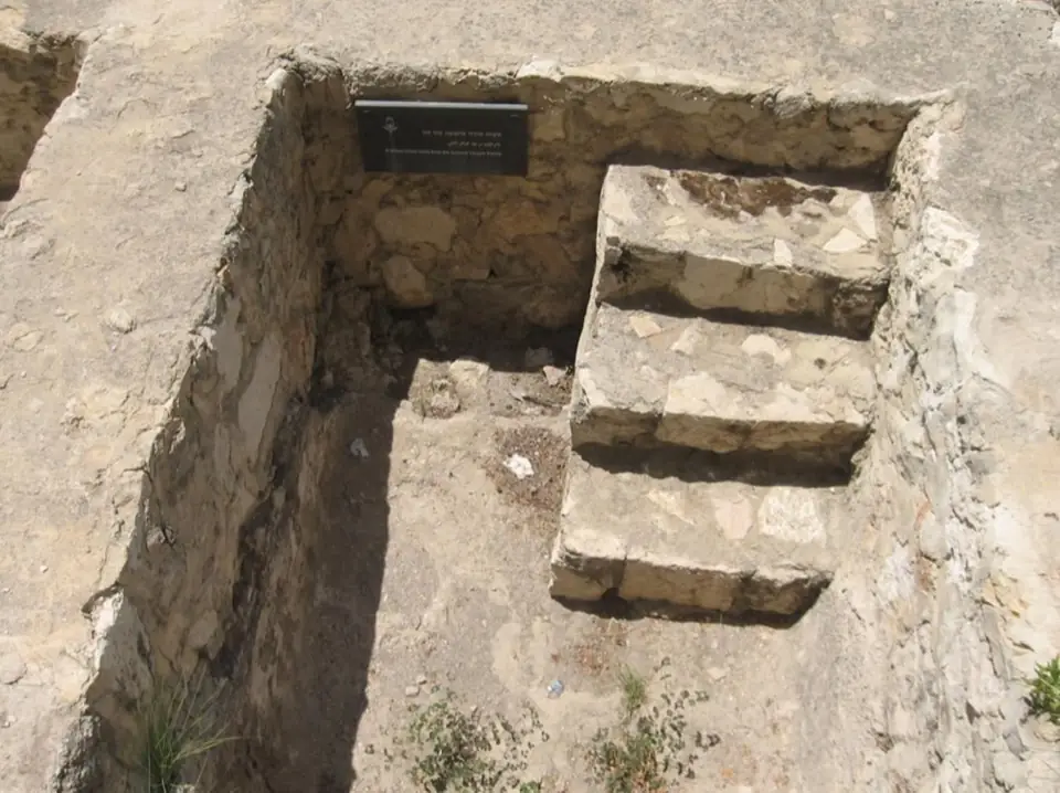 A stepped ritual immersion pool in Jerusalem