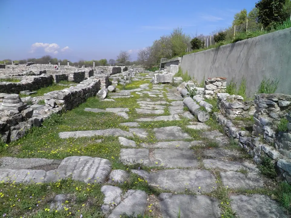 A stretch of the Via Egnatia at Philippi