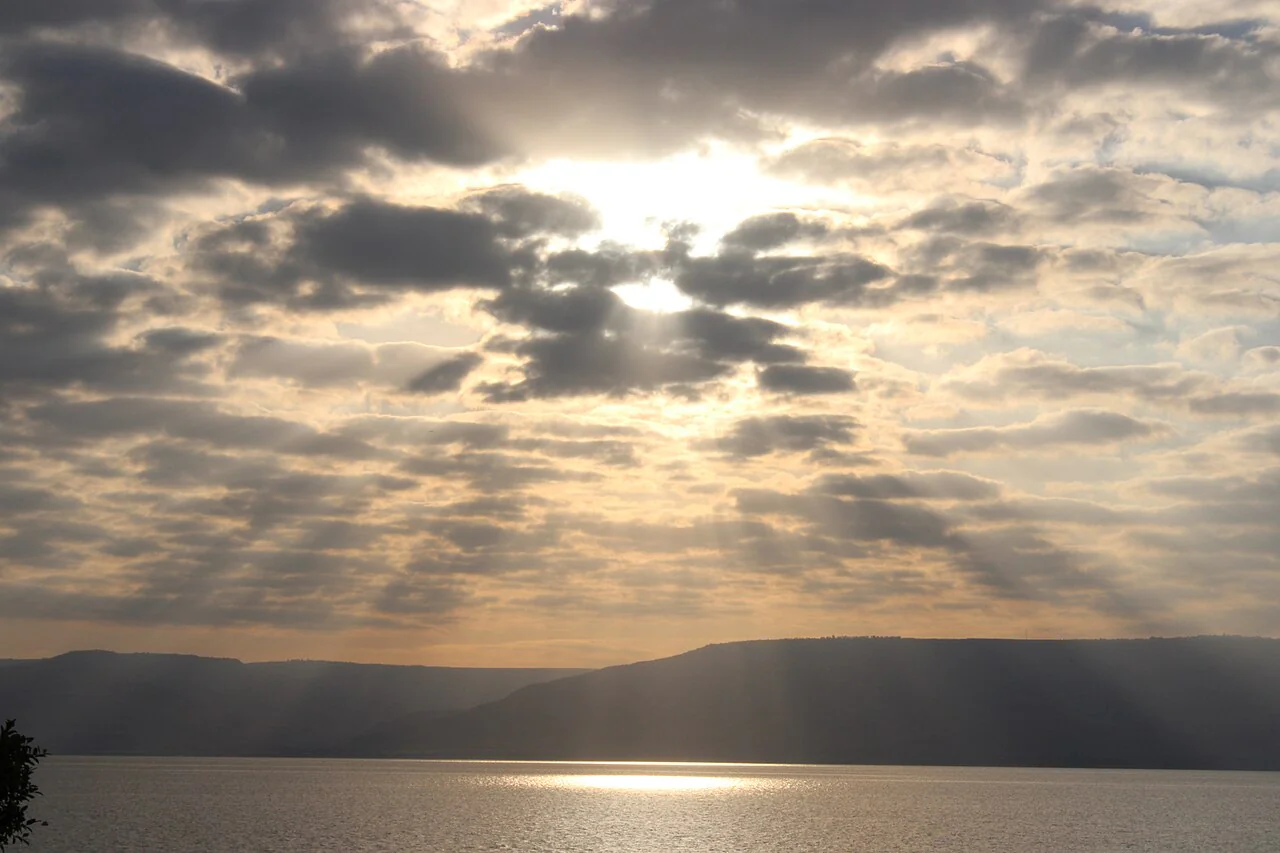 Sea of Galilee at sunset